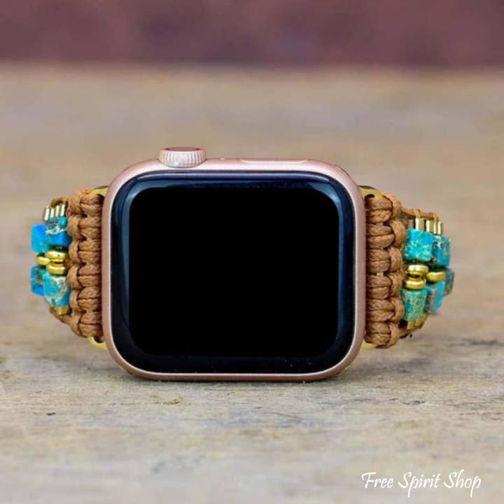Turkis Jasper Apple Watch Band for engroshandel hos Free Spirit Shop