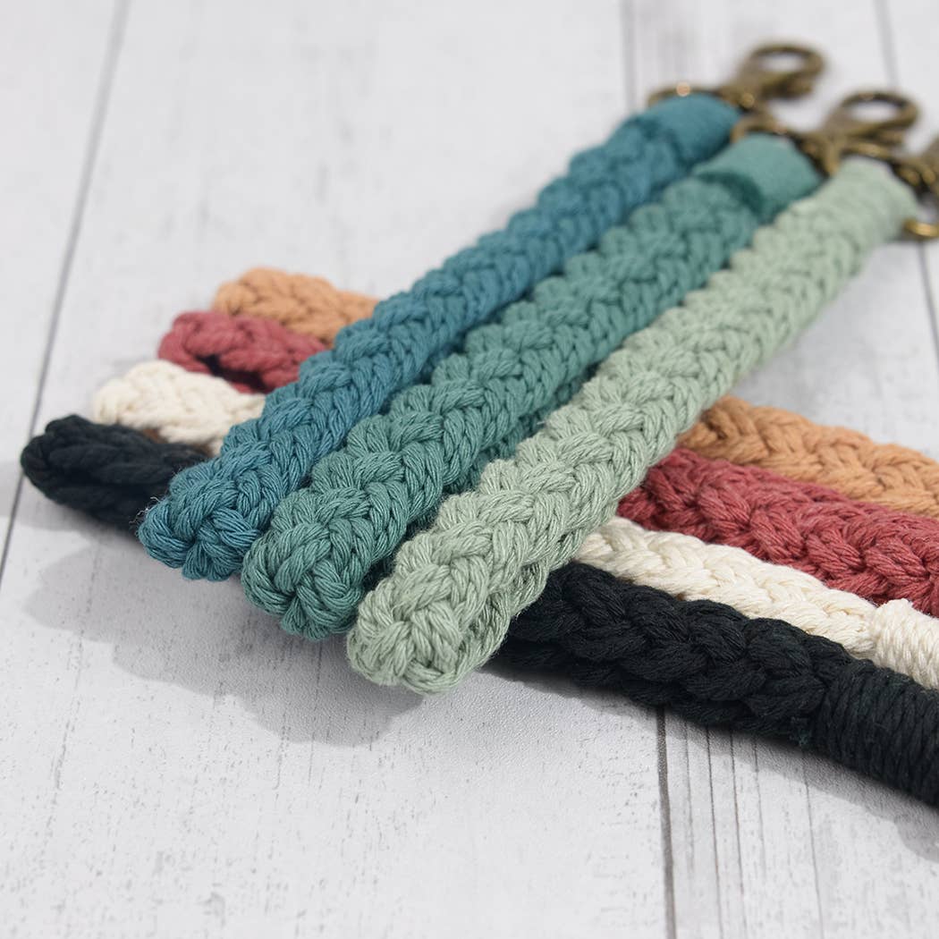 SoapElenGlen - Wholesale Keychain - Women's - Boho Macrame Keychain, Braided Macrame Wristlet9