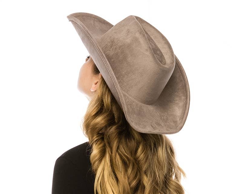 DNMC - Wholesale Cowboy Hat - Women's - Classic Vegan Suede Cowboy Hat - Now More Colors!15