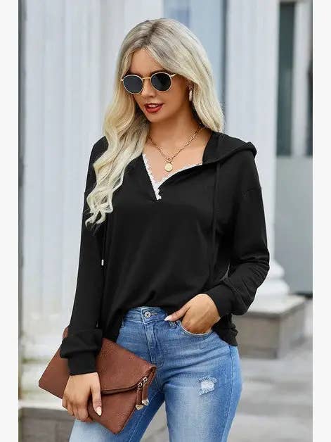 Supreme Fashion - Wholesale Hoodie – Women's - Zipper Strip Long Sleeves Loose Hoodie26