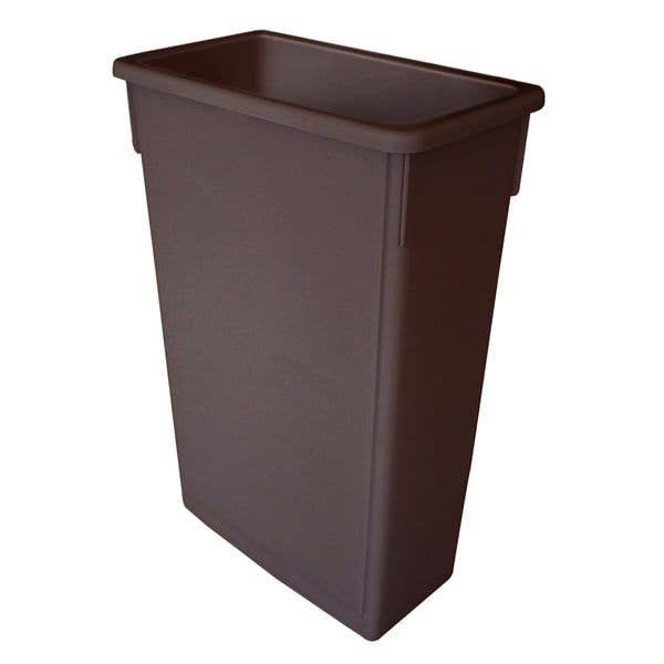 Kitchway – wholesale Rubbish can/Rubbish bin – 23 Gal Plastic Trash Can w/o Lid Brown0