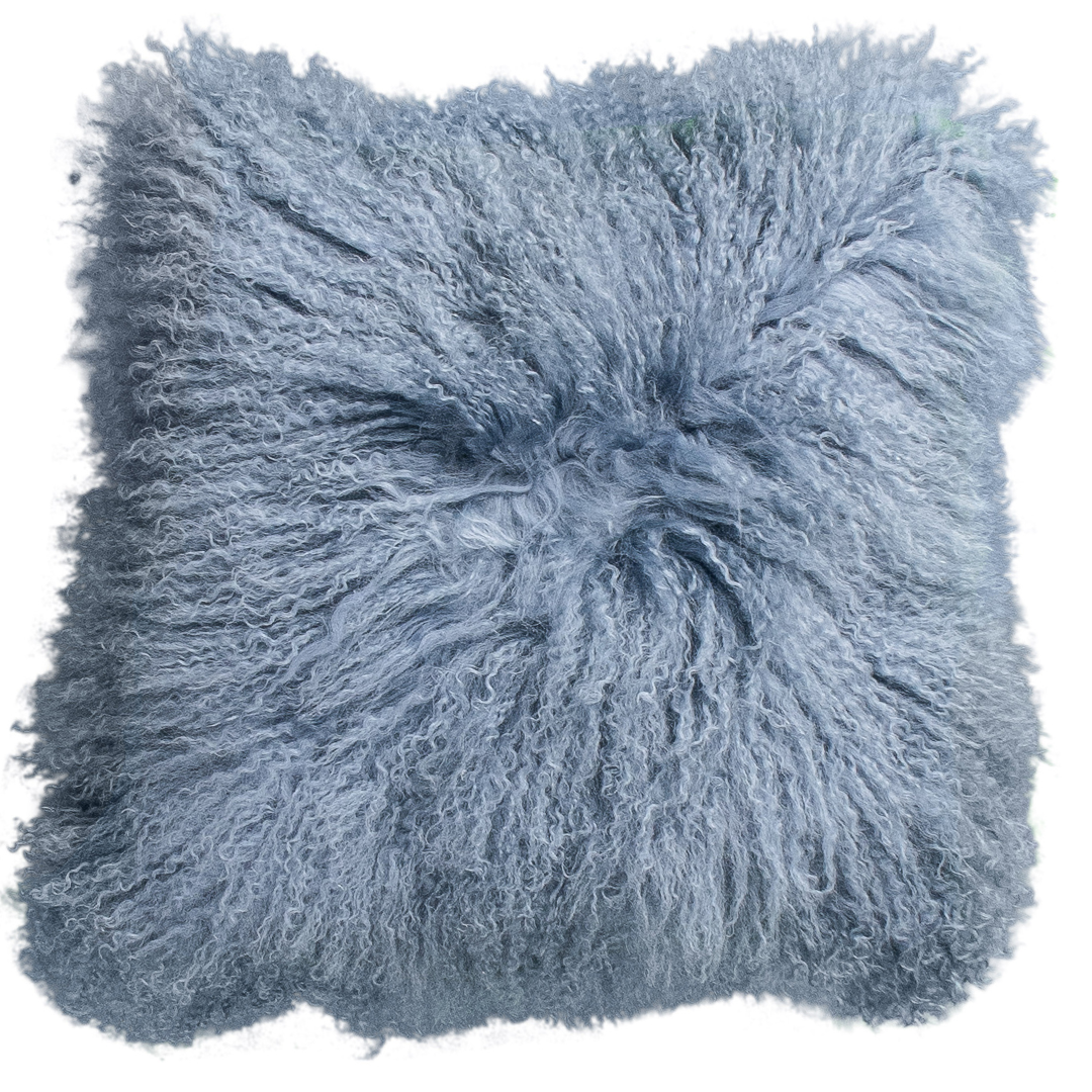 Van Buren - Vente Coussin décoratif - Coussin en peau de mouton tibétain 45 x 45 cm | 14 couleurs8