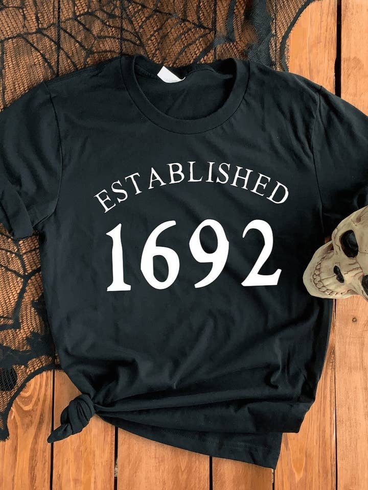 Established 1692 T-Shirt for wholesale by Witchwood Bags