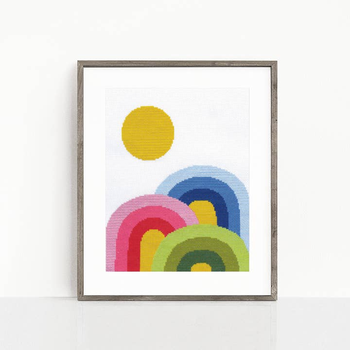 budgiegoods – Engroshandel Broderitilbehør – Rainbow Trifecta Korssting Kit