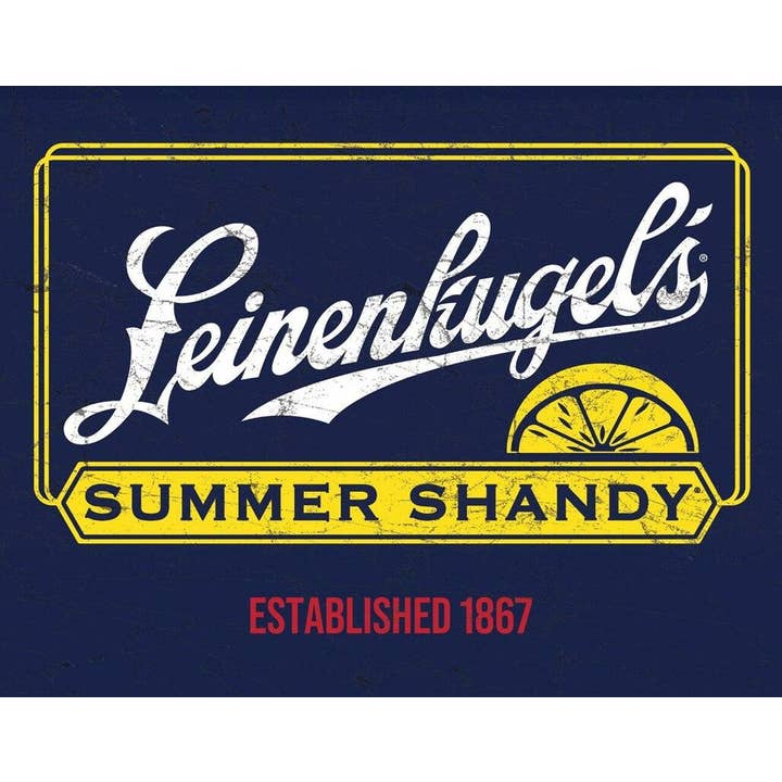 Panneau en étain Summer Shandy pour la vente par Desperate Enterprises