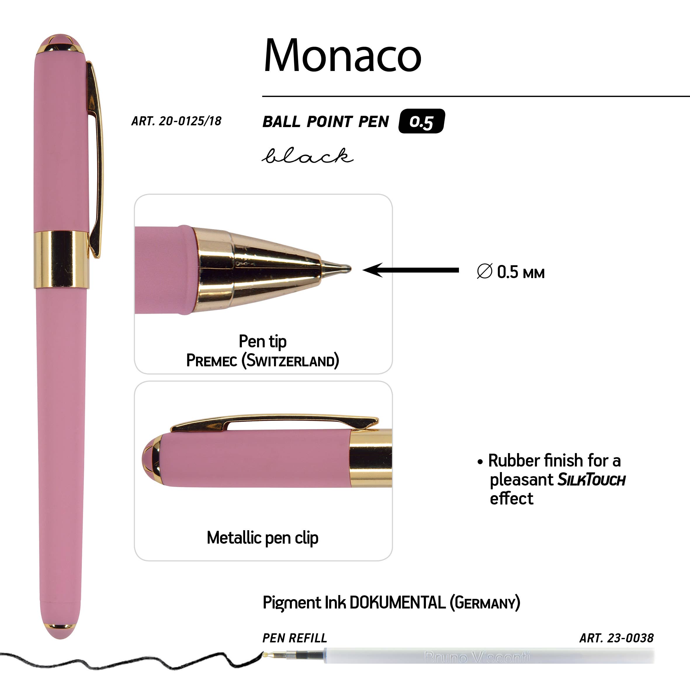 BV by Bruno Visconti - Wholesale Pen - Monaco - Pink3