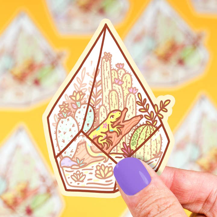 Turtle's Soup - Wholesale Sticker - Geometric Lizard Terrarium Desert Reptile Vinyl Sticker0