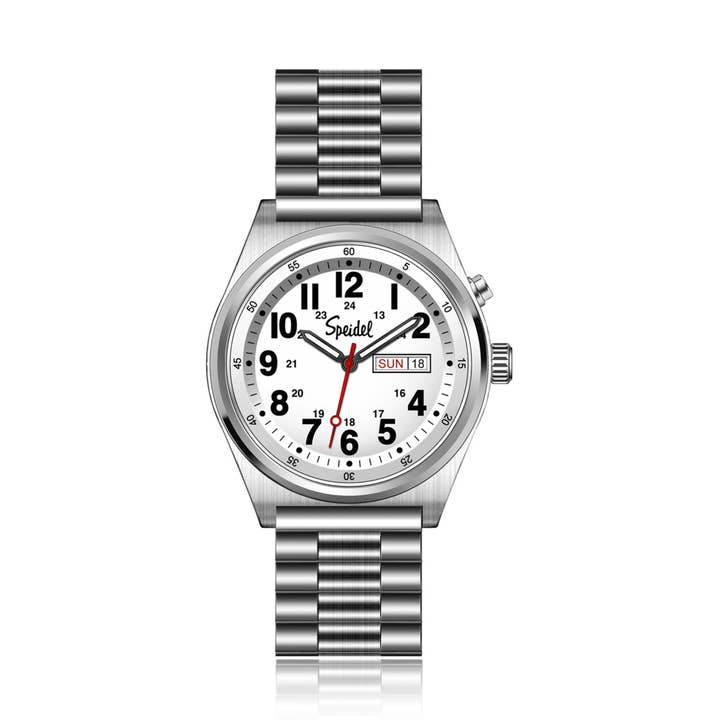 Herrklocka med ljus och Twist-O-Flex™-armband för wholesale av Speidel