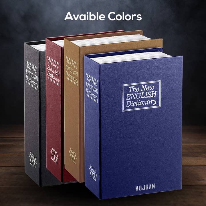 Mtistanbul LTD - Venta al por mayor Libro - Adultos - Caja fuerte para libros segura y discreta con cierre de llave en negro