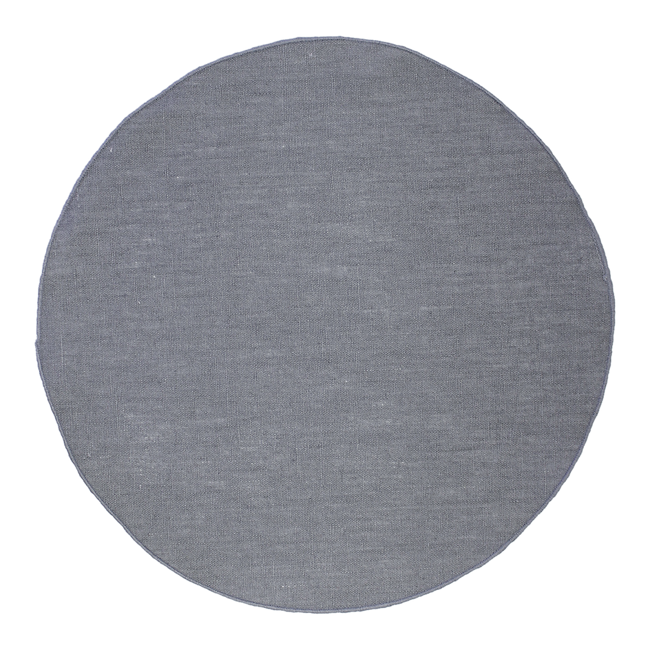 Giardino Segreto – wholesale Placemat – Round placemats in pure RESINATED linen2