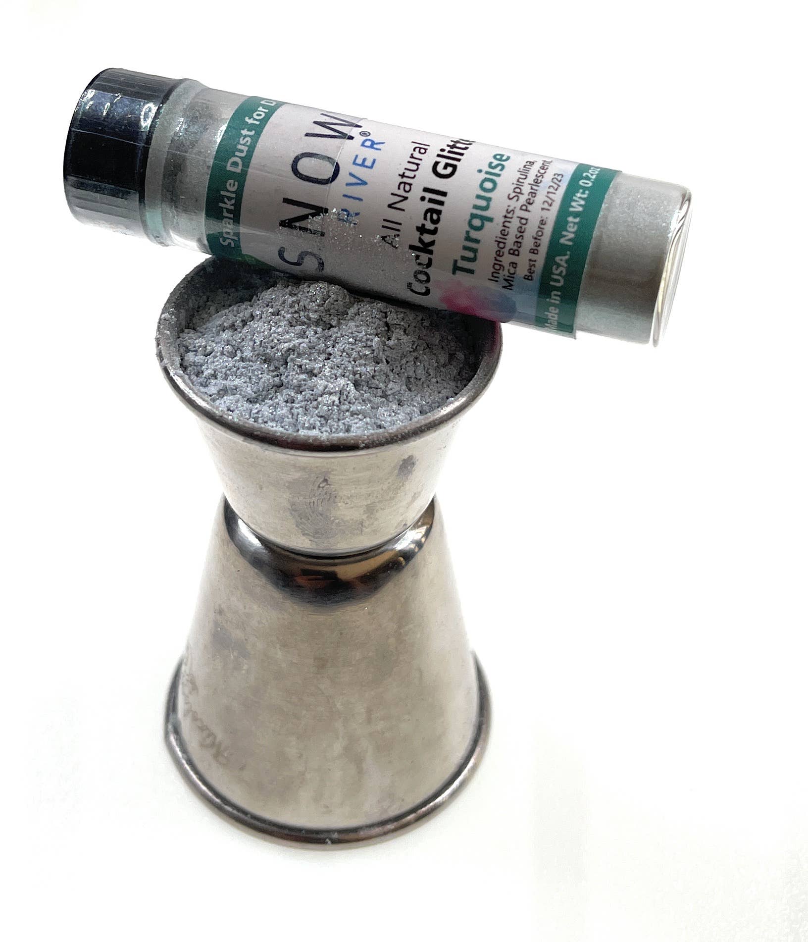 Ultimate Baker - Venta al por mayor Preparado/sirope para cóctel - Purpurina natural turquesa para cócteles Snowy River (1x4 g)2