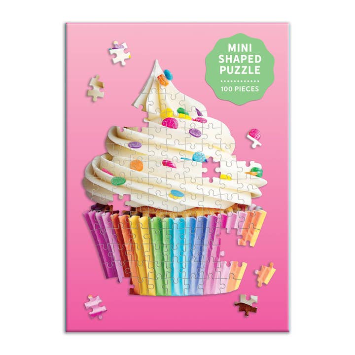 Chronicle Books - Wholesale Puzzle - Adult - You're Sweet Cupcake 100 Piece Mini Shaped Puzzle2