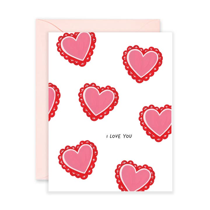 I Love You Heart Doilies for wholesale by Isabella MG