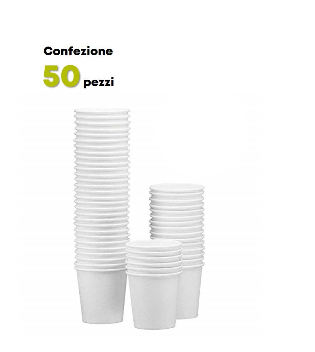 Gradisco - Wholesale Drinking Glass/Cup - Cardboard cup 180 ml - Pack of 50 pieces1