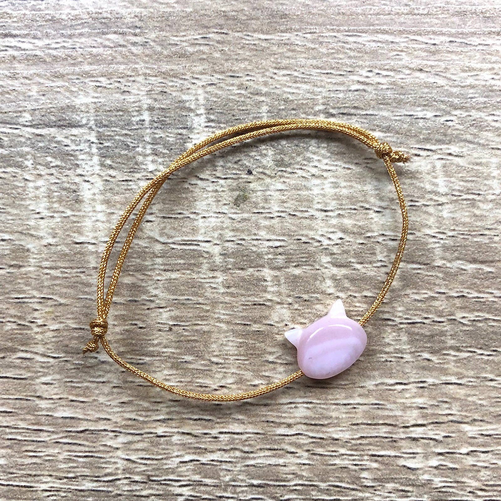 YSIE - Wholesale Beaded Bracelet - Kids - Adjustable cord bracelet for children Mother-of-Pearl Camille1