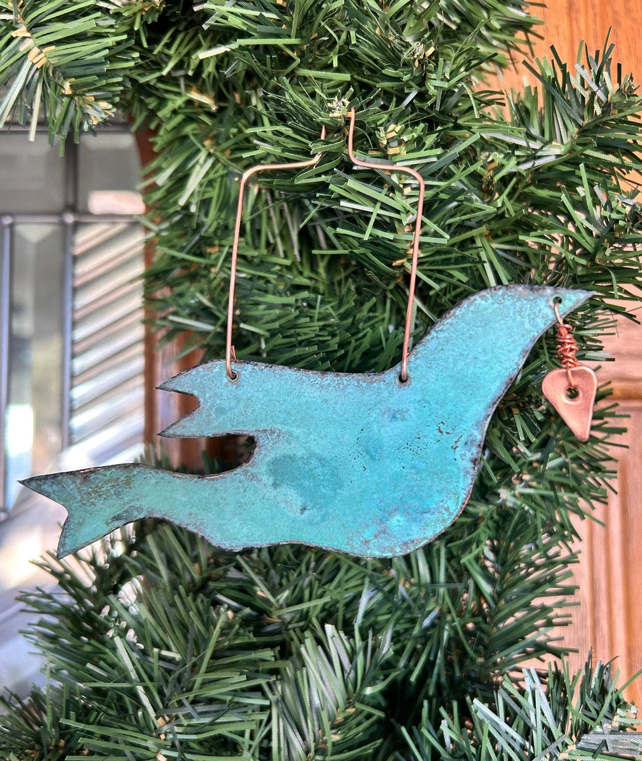 Dos Damas Designs - Wholesale Ornament - Duif Vrede Koperen Kerstornament5