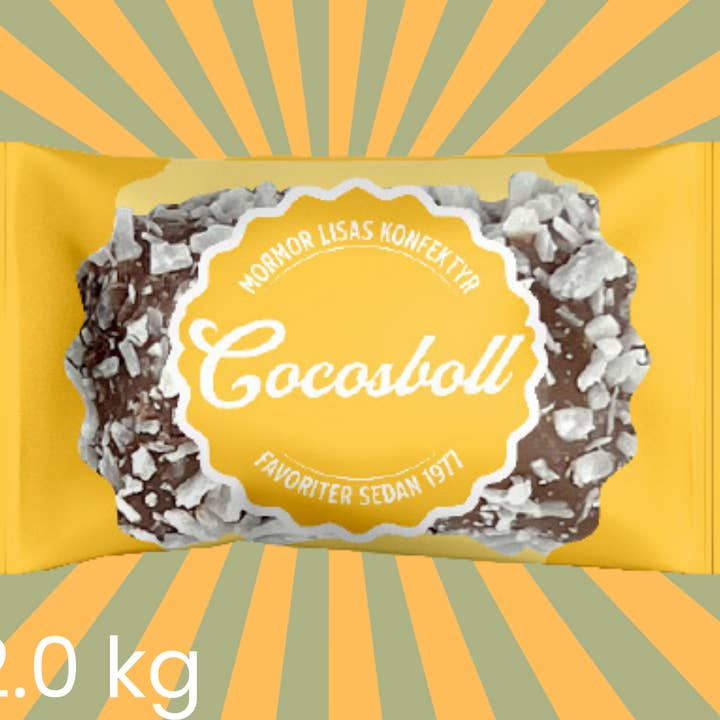 Grandma Lisa's White Coconut Ball - Swedish Fika - Pick and Mix for wholesale by Swedelicious - Swedish Candy