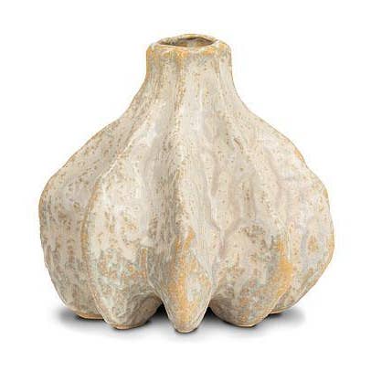 Large Spiny Bulb Vase-Antique White-6"H for wholesale by Abbott