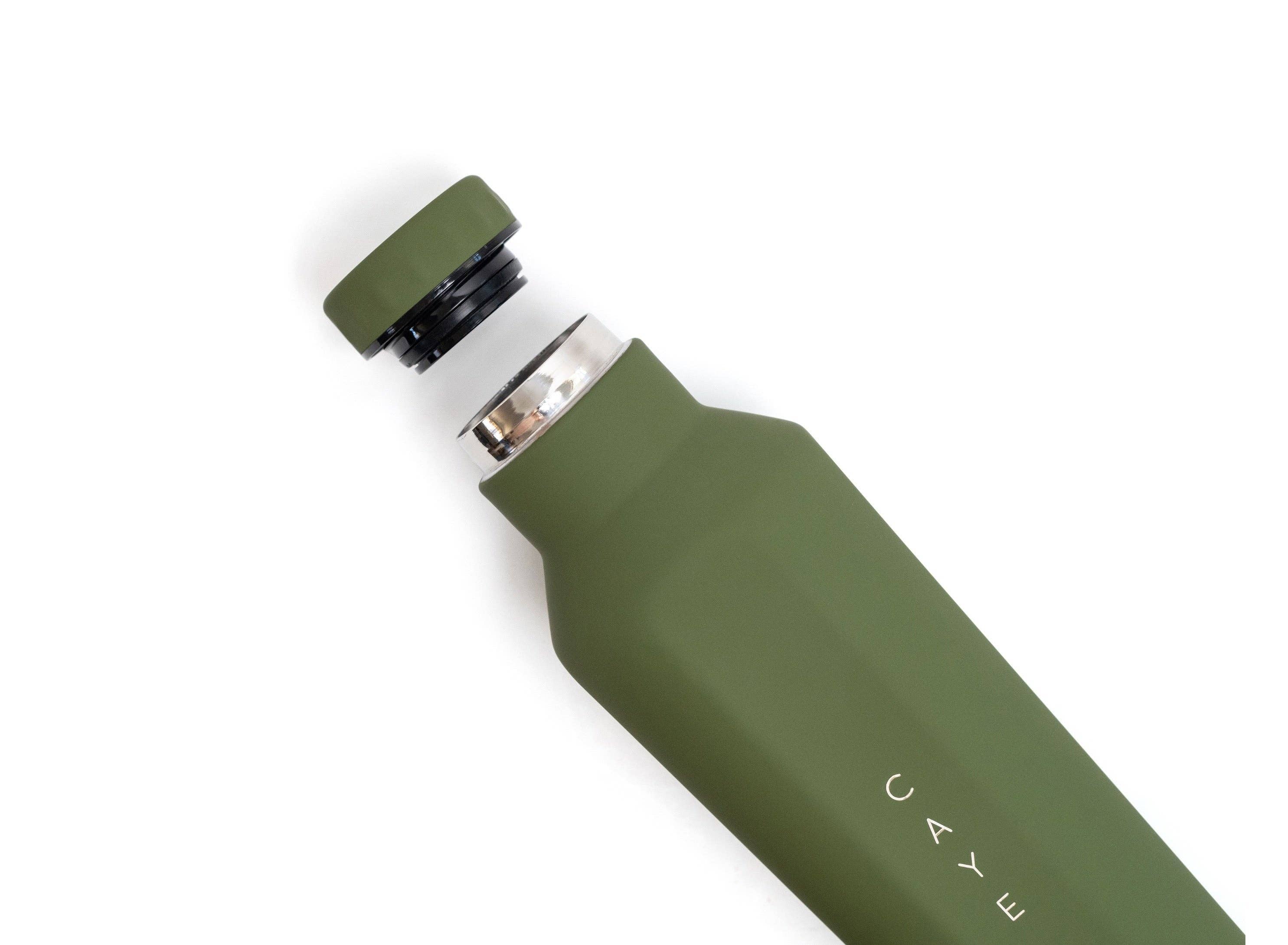 Caye Life - Wholesale Water bottle - Galapagos | 500ml Reusable Bottle | Matte Green1