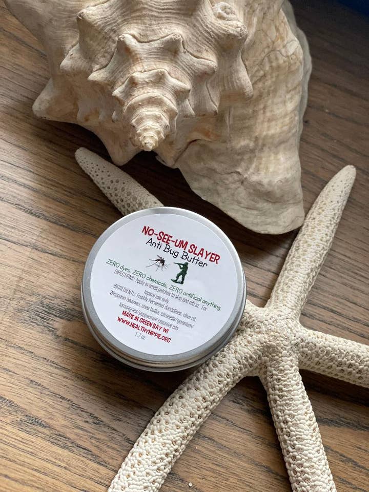 No-See-Um Slayer anti bug butter for wholesale by Healthy Hippie