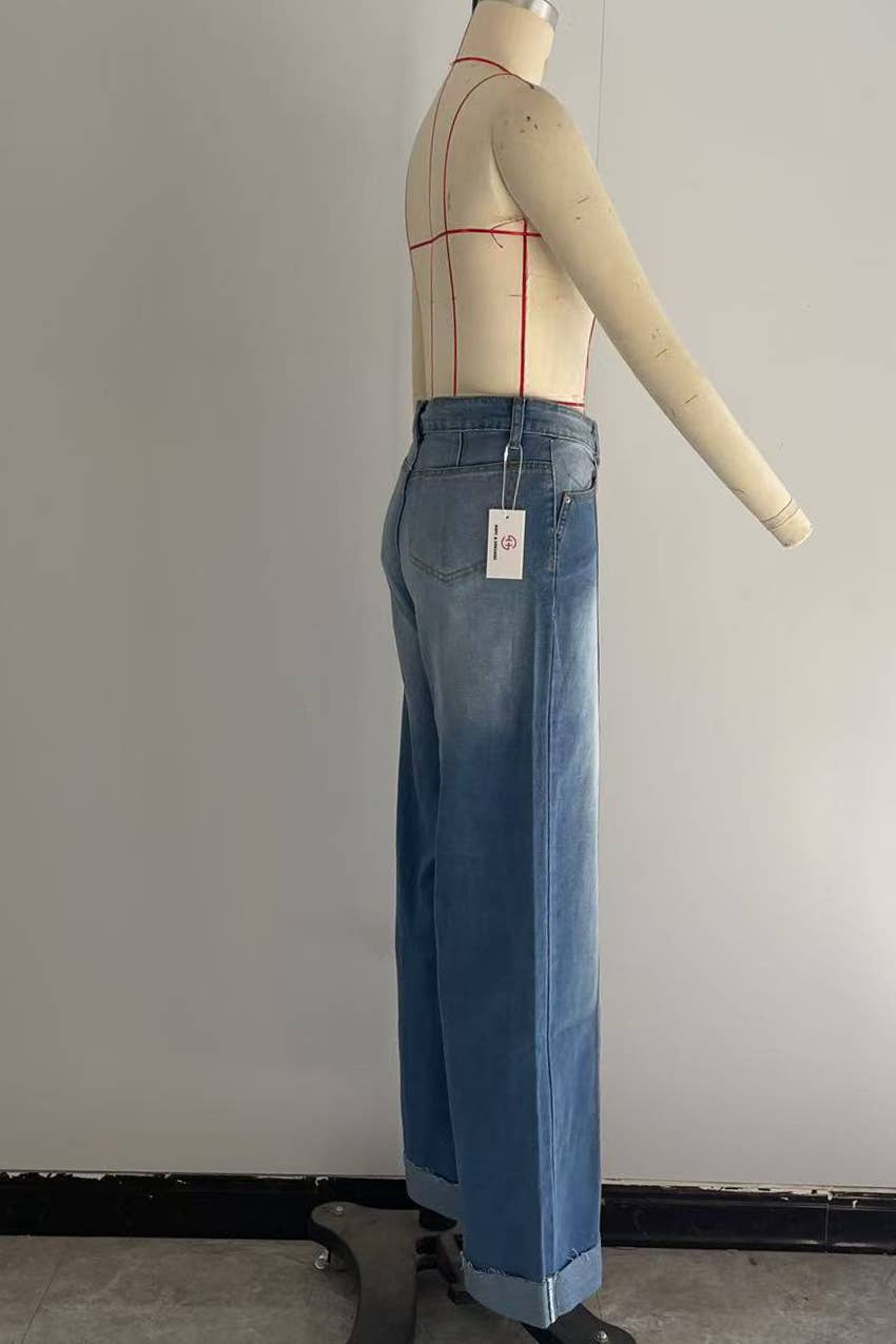 Hope & Sunshine - Vente Jean – femme - Jean décontracté à jambe droite extensible1