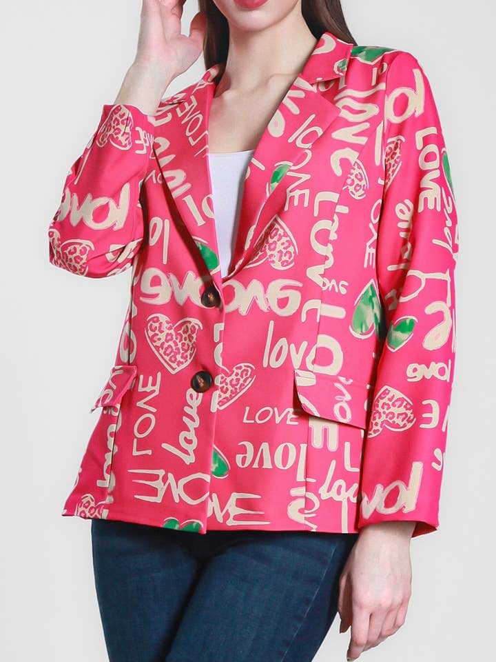 CHAQUETA LETTER LOVE para venta al por mayor de sole