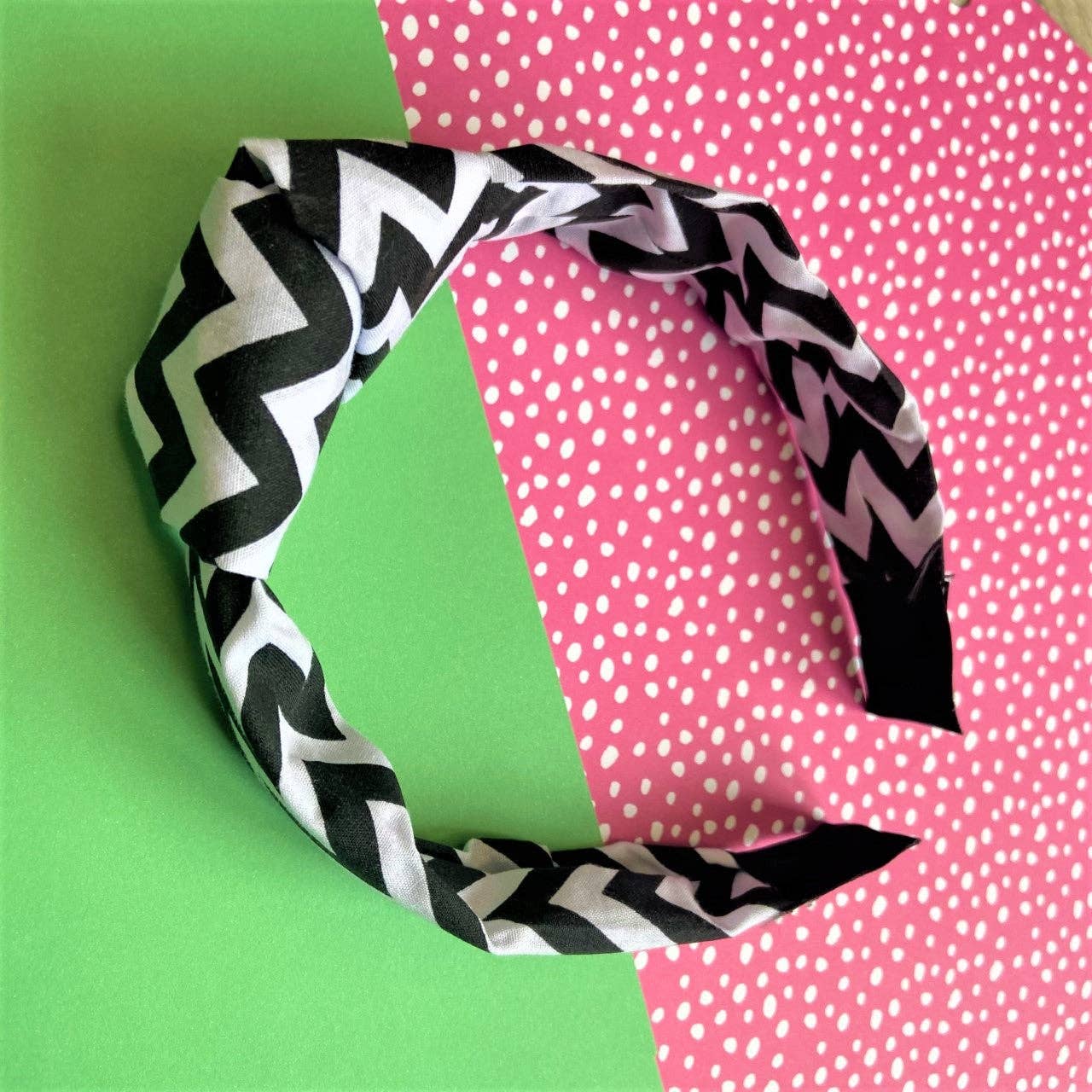 Klash Fashion - Wholesale Fashion Headband - Women's - Zero Waste Zig Zag Headband Black