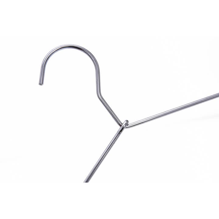 Quality Hangers - Wholesale Clothes Hangers - M052 Heavy Duty Metal Skirt Hanger with Clips - 100 Hangers