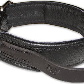 Eco leather collar with handle for wholesale by K9 Shop