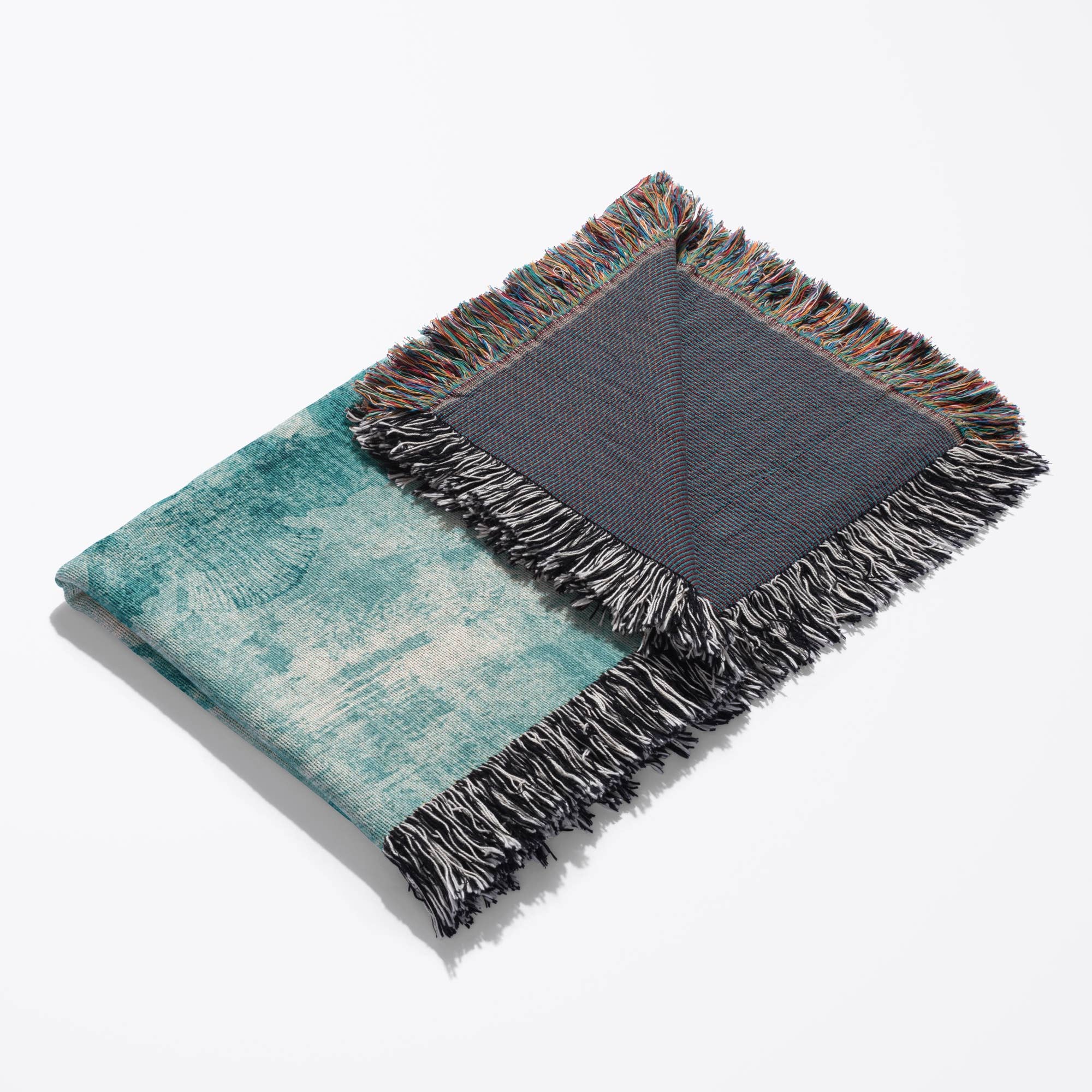 3dRose - Wholesale Throw Blanket - 3dRose, Aqua Nautical Beach Sea Horses, Blanket3