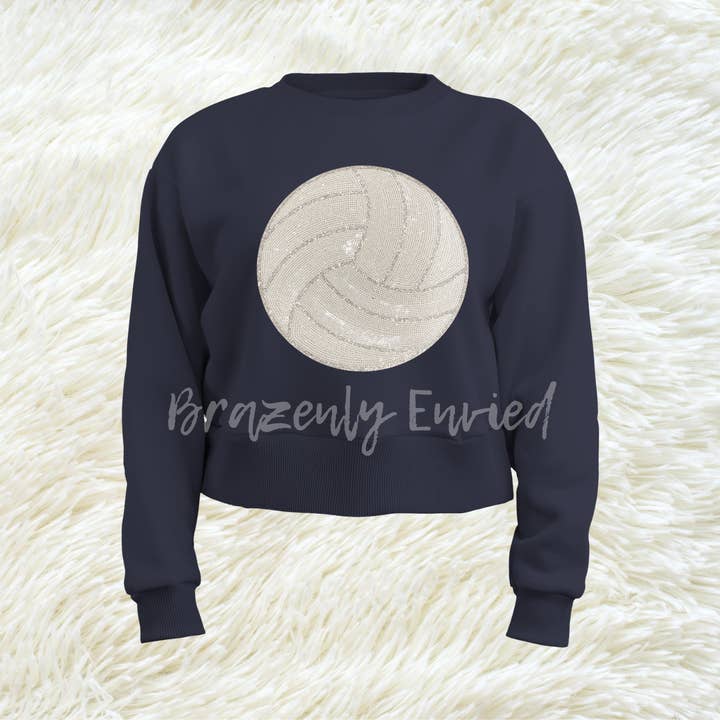Brazenly Envied - Wholesale Patch - Game Day Ready New Sports Patch Volleyball Sequins Patch3
