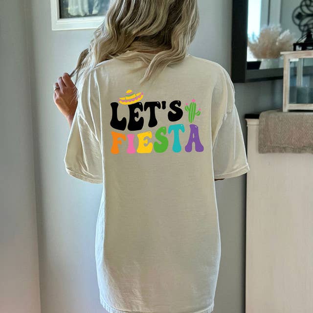 Let's Fiesta DTF Heat Transfer for wholesale by Trendy Transfers