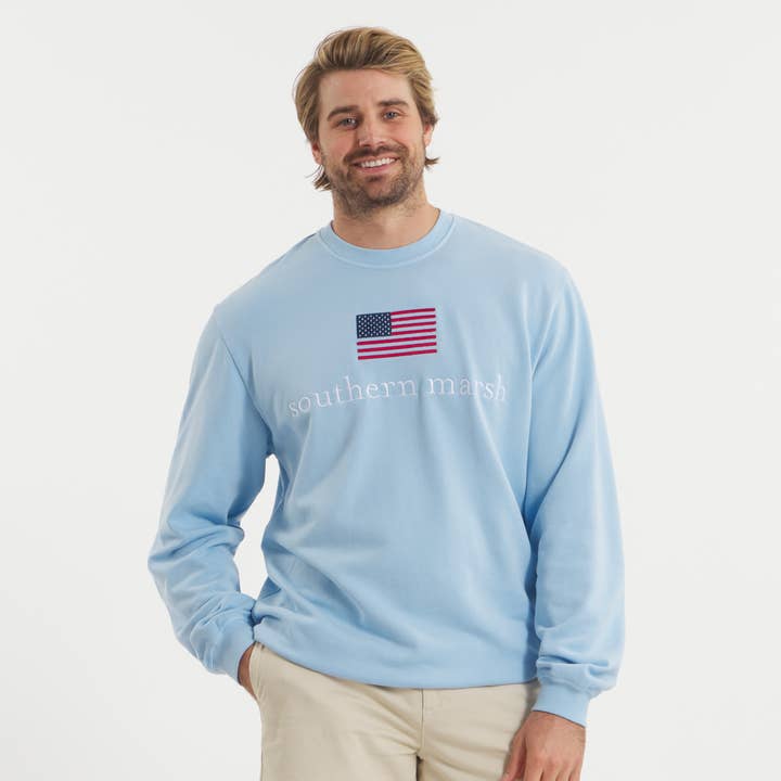 Felpa SEAWASH™ - Bandiera Americana per la vendita all'ingrosso da parte di Southern Marsh
