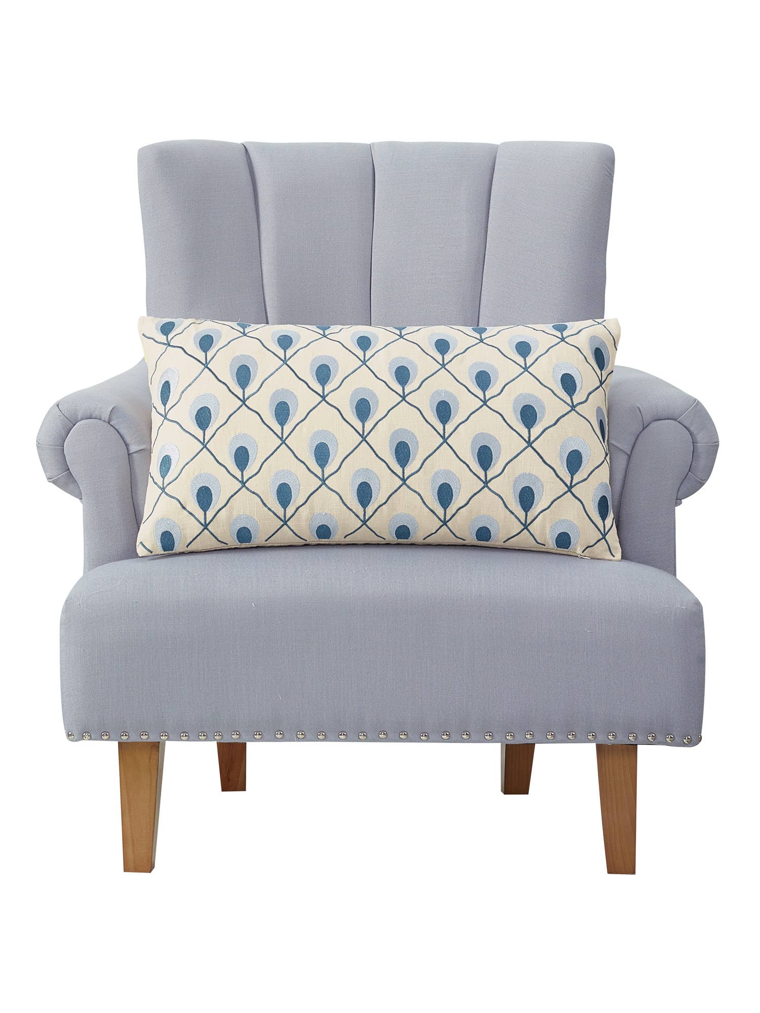 Peking Handicraft - Wholesale Throw/Decorative Pillow - Roseville Terracotta Embroidered Pillow - Trina Turk1