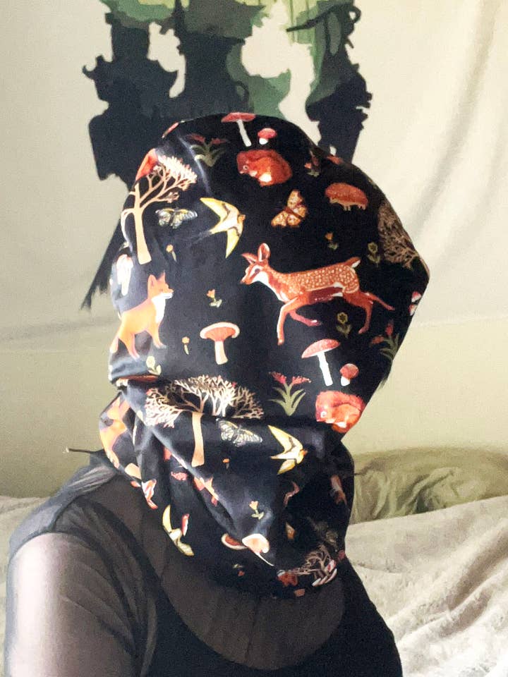 Plush Infinity Scarf | Woodland Animal Fox Deer Cowl Hood for wholesale by Ragavon