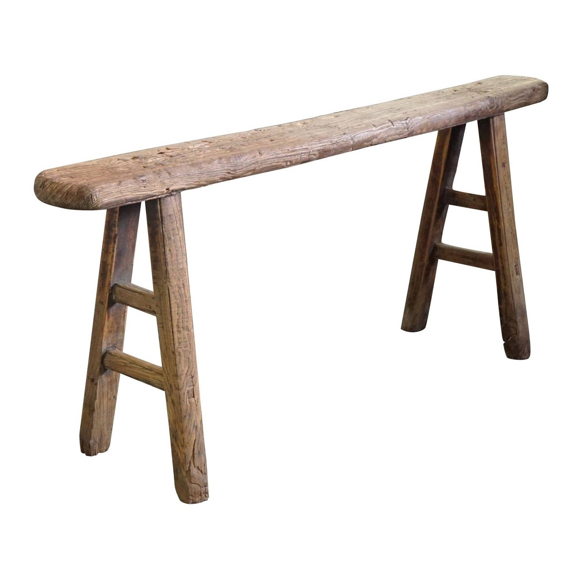 NACH - Wholesale Bench - Antique Skinny Wooden Bench, Size 45-55 in0
