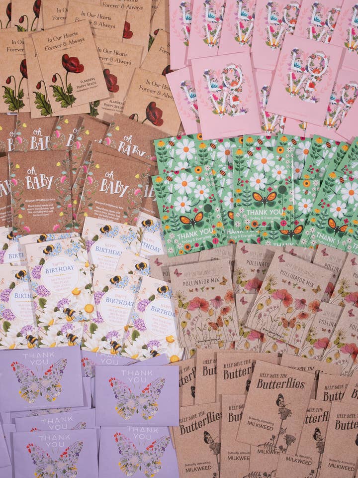 250 Seed Favor Packets - No Display for wholesale by Bentley Seed Co.