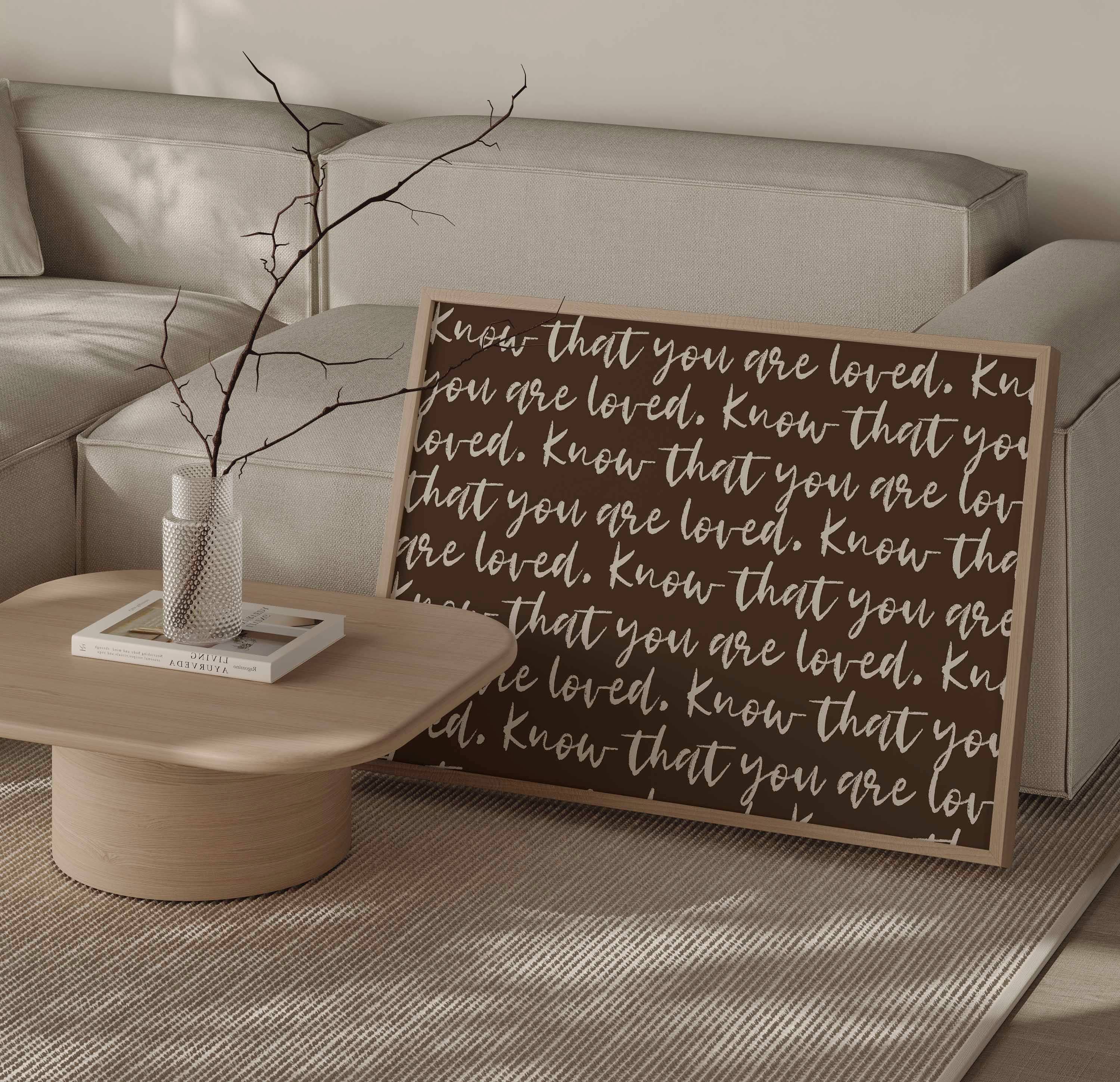 D'LUXE PRINTS - Wholesale Art Print - Know That You Are Loved Script Print9