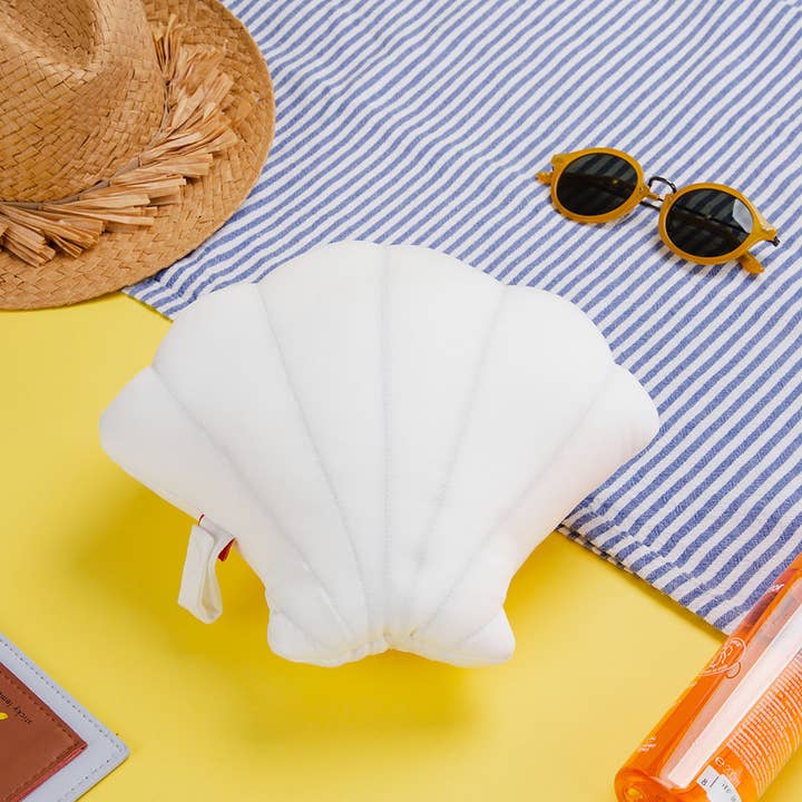 Balvi - Wholesale Beach Accessories - Summer Shell Beach Cushion White Polyester1