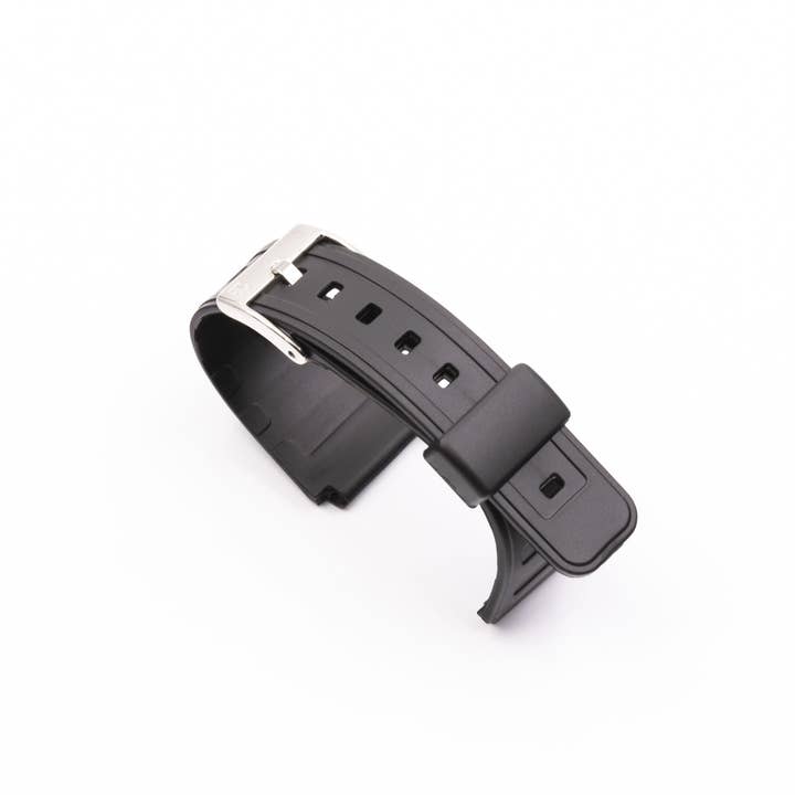 Black Flat Rubber Watch Strap (1009) for wholesale on Faire1