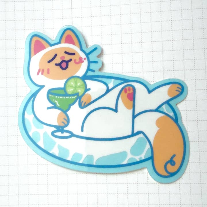 Pegatina Meowgarita para venta al por mayor de Fiveboos Inc