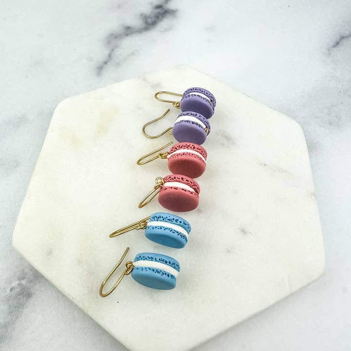 Light Shine - Wholesale Dangle Earrings - Tiny Macaron Clay Earring | Valentine's Treat Dangle