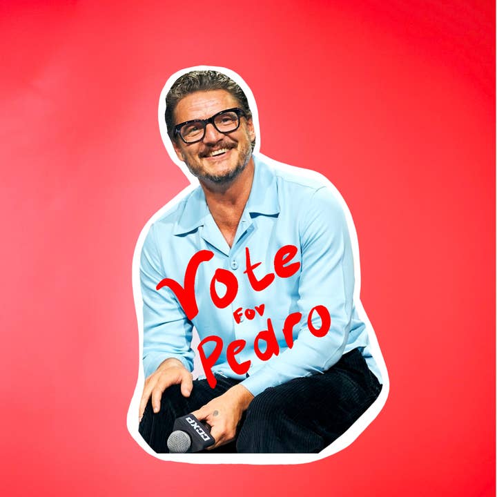 Vote for Pedro pascal Pop Culture  Sticker for wholesale by Gaec Studio