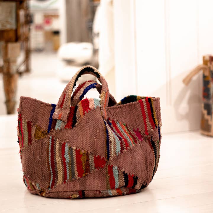 Sugarboo & Co - Wholesale Tote Bag - Women's - Bright Multi-colored Woven Artisanal Bag