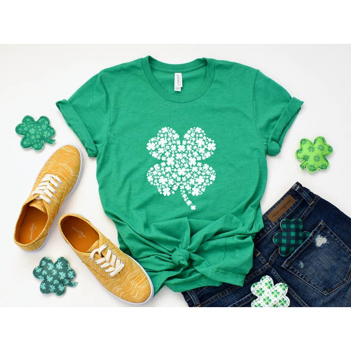 Shamrock St Patricks Day Shirt for wholesale by Stiles Tee Co.