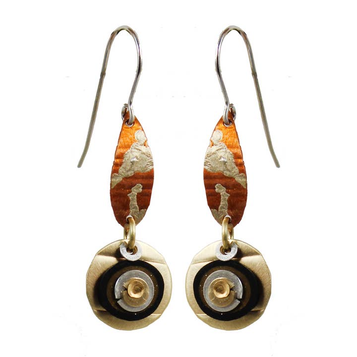 Whitney Designs Ltd. - Wholesale Dangle Earrings - Confetti Earrings Sterling, Copper and Brass0