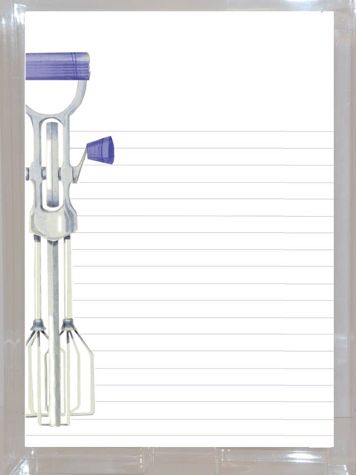 Notepads/Unpadded (AL112 Vintage Hand Mixer) for wholesale by Stevie Streck Designs