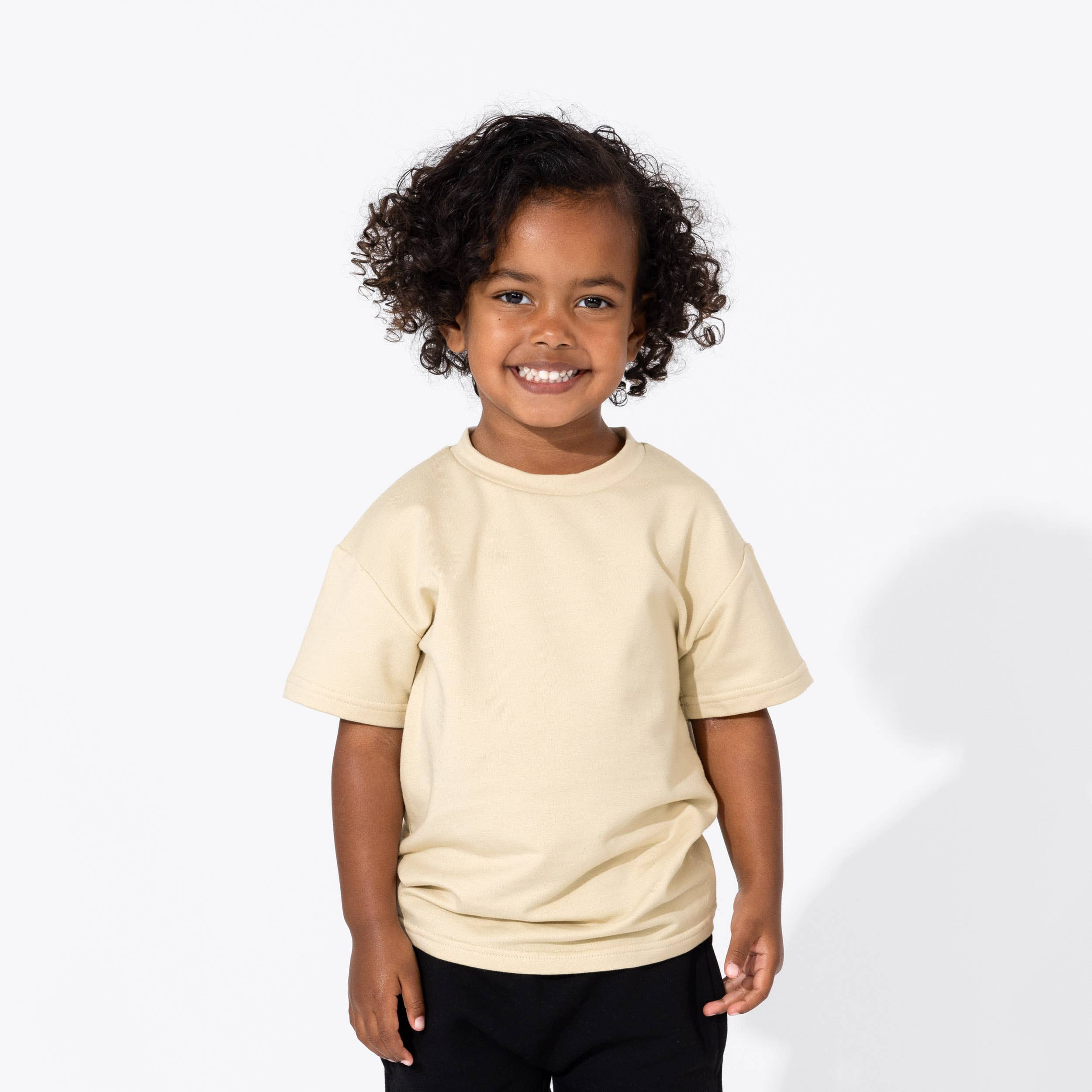 Bellabu Bear - Wholesale T-Shirt - Kids - Oat Bamboo Terry Daywear Kids T-Shirt1
