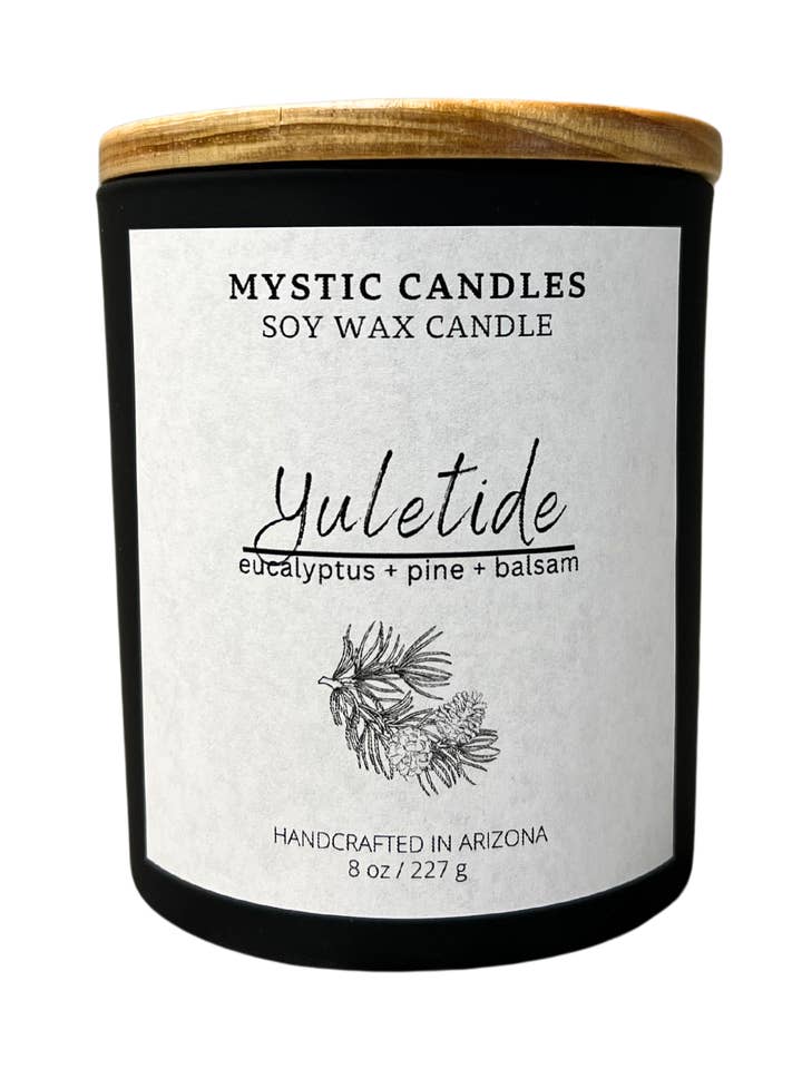 Yuletide starkt doftande sojavaxljus för wholesale av Mystic Candles