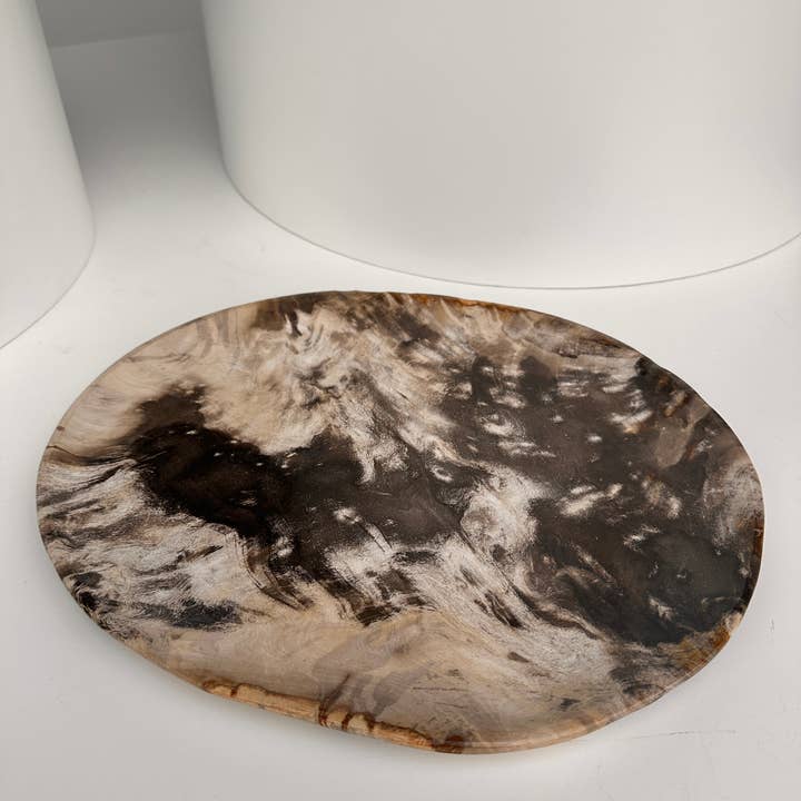 Office Objets - Wholesale Decorative Plate/Dish/Bowl - Very large catchall or dish in petrified wood11